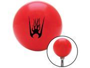 American Shifter Knob Black Flames in a Bucket Red M16x1.5