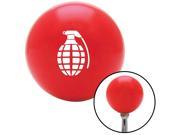 American Shifter Knob White Pineapple Grenade Red M16x1.5