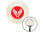 American Shifter Knob Red Army Air Corps Clear Metal Flake M16x1.5