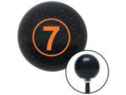 American Shifter Knob Orange Ball 7 Black Metal Flake M16x1.5