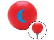 American Shifter Knob Blue Crescent Moon Smiling Red M16x1.5