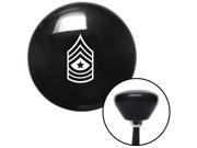 American Shifter Knob White Sergeant Major Black Retro M16x1.5 American Shifter Knob White Sergeant Major Black Retro M16x1.5