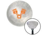 American Shifter Knob Orange 2 Pistons Clear Retro Metal Flake M16x1.5 American Shifter Knob Orange 2 Pistons Clear Retro Metal Flake M16x1.5