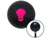 American Shifter Knob Pink Scary Skull Black Metal Flake M16x1.5