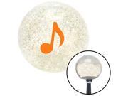 American Shifter Knob Orange Music Note Clear Metal Flake M16x1.5 American Shifter Knob Orange Music Note Clear Metal Flake M16x1.5