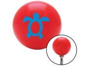 American Shifter Knob Blue Simple Turtle Red M16x1.5