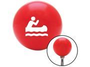 American Shifter Knob White Man in a Canoe Red M16x1.5