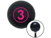American Shifter Knob Pink Ball 3 Black Metal Flake M16x1.5