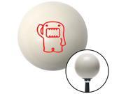 American Shifter Knob Red Domo Classic Ivory M16x1.5