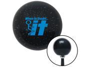 American Shifter Knob Blue When In Doubt Black Metal Flake M16x1.5