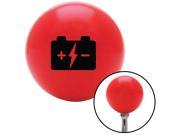 American Shifter Knob Black Battery Charge Symbol Red M16x1.5