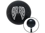 American Shifter Knob White Wings Conjoined in Lure Black Metal Flake M16x1.5