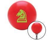 American Shifter Knob Green Knight Horse Red M16x1.5