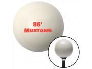 American Shifter Company ASCSNX119369 Red 86 Mustang Ivory Shift Knob Steeda GT Ford GT500KR Rally Rousch Pony Car SH