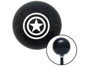 American Shifter Knob White Star w/ 2 Circles Black Metal Flake M16x1.5 American Shifter Knob White Star w/ 2 Circles Black Metal Flake M16x1.5