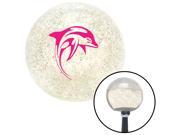 American Shifter Knob Pink Dolphin Clear Metal Flake M16x1.5 American Shifter Knob Pink Dolphin Clear Metal Flake M16x1.5