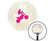 American Shifter Knob Pink Motocross Rider Clear Metal Flake M16x1.5 American Shifter Knob Pink Motocross Rider Clear Metal Flake M16x1.5