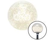 American Shifter Knob White Bicycle Clear Metal Flake M16x1.5 American Shifter Knob White Bicycle Clear Metal Flake M16x1.5