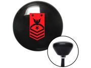 American Shifter Knob Red Force or Fleet Command Master Chief Petty Officer Black Retro M16x1.5