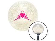 American Shifter Knob Pink Large Tribal Flames Clear Metal Flake M16x1.5