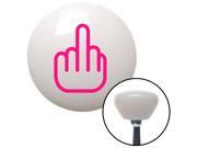American Shifter Knob Pink Smooth Middle Finger White Retro M16x1.5