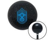 American Shifter Knob Blue Chief Master Sergeant of the Air Force Black Metal Flake M16x1.5