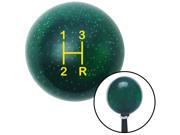 American Shifter Company ASCSNX61004 Yellow Shift Pattern 9n Green Metal Flake Shift Knob fits 3 Speed Shifter gear m American Shifter Company ASCSNX61004 Yellow Shift Pattern 9n Green Metal Flake Shift Knob fits 3 Speed Shifter gear m
