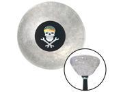 American Shifter Knob Skull n Wrenches Clear Retro Metal Flake M16x1.5