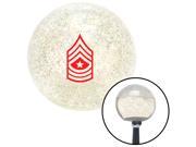American Shifter Knob Red Sergeant Major Clear Metal Flake M16x1.5