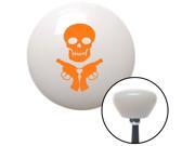 American Shifter Knob Orange Skull & Guns White Retro M16x1.5 American Shifter Knob Orange Skull & Guns White Retro M16x1.5