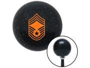 American Shifter Knob Orange Chief Master Sergeant Black Metal Flake M16x1.5