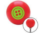 American Shifter Knob Green Four Hole Button Red M16x1.5