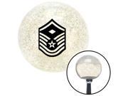 American Shifter Knob Black Master Sergeant First Sergeant Clear Metal Flake M16x1.5 American Shifter Knob Black Master Sergeant First Sergeant Clear Metal Flake M16x1.5