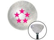 American Shifter Knob Pink Officer 11 General of Air Force Clear Retro Metal Flake M16x1.5