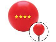 American Shifter Knob Yellow Officer 10 General Red M16x1.5