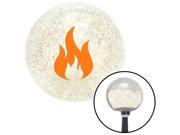 American Shifter Knob Orange Flames Clear Metal Flake M16x1.5 American Shifter Knob Orange Flames Clear Metal Flake M16x1.5