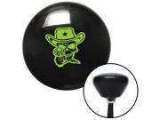 American Shifter Knob Green Cowboy Skull Black Retro M16x1.5