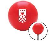 American Shifter Knob White Master Chief Petty Officer of the Navy Red M16x1.5