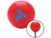 American Shifter Knob Blue Motocross Rider Red M16x1.5 American Shifter Knob Blue Motocross Rider Red M16x1.5