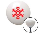 American Shifter Knob Red Snowflake Filled In White Retro M16x1.5