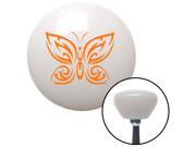 American Shifter Knob Orange Fancy Abstract Butterfly White Retro M16x1.5