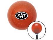 American Shifter Knob Rat Black and White Orange Metal Flake M16x1.5 American Shifter Knob Rat Black and White Orange Metal Flake M16x1.5