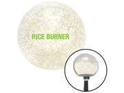 American Shifter Knob Green Rice Burner Clear Metal Flake M16x1.5 American Shifter Knob Green Rice Burner Clear Metal Flake M16x1.5