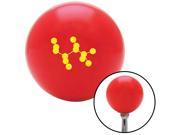 American Shifter Knob Yellow Molecule Structure Red M16x1.5