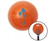 American Shifter Company ASCSNX28399 Blue Group of Palms Orange Metal Flake Shift Knob with 16mm x 1.5 Insert