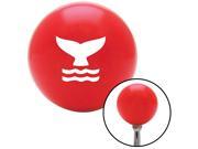 American Shifter Knob White Whale Tail Red M16x1.5 American Shifter Knob White Whale Tail Red M16x1.5