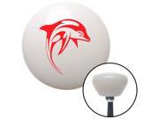 American Shifter Knob Red Marine Dolphin #2 White Retro M16x1.5 American Shifter Knob Red Marine Dolphin #2 White Retro M16x1.5
