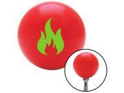 American Shifter Knob Green Flames Red M16x1.5 American Shifter Knob Green Flames Red M16x1.5