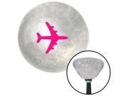 American Shifter Knob Pink Commercial Airplane Clear Retro Metal Flake M16x1.5