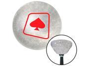 American Shifter Knob Red Spade on a Card Clear Retro Metal Flake M16x1.5